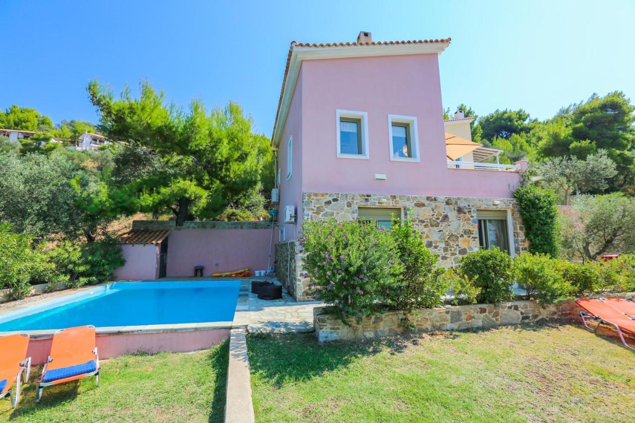 Skiathos Seaview Villa With Pool Punta Ngoại thất bức ảnh