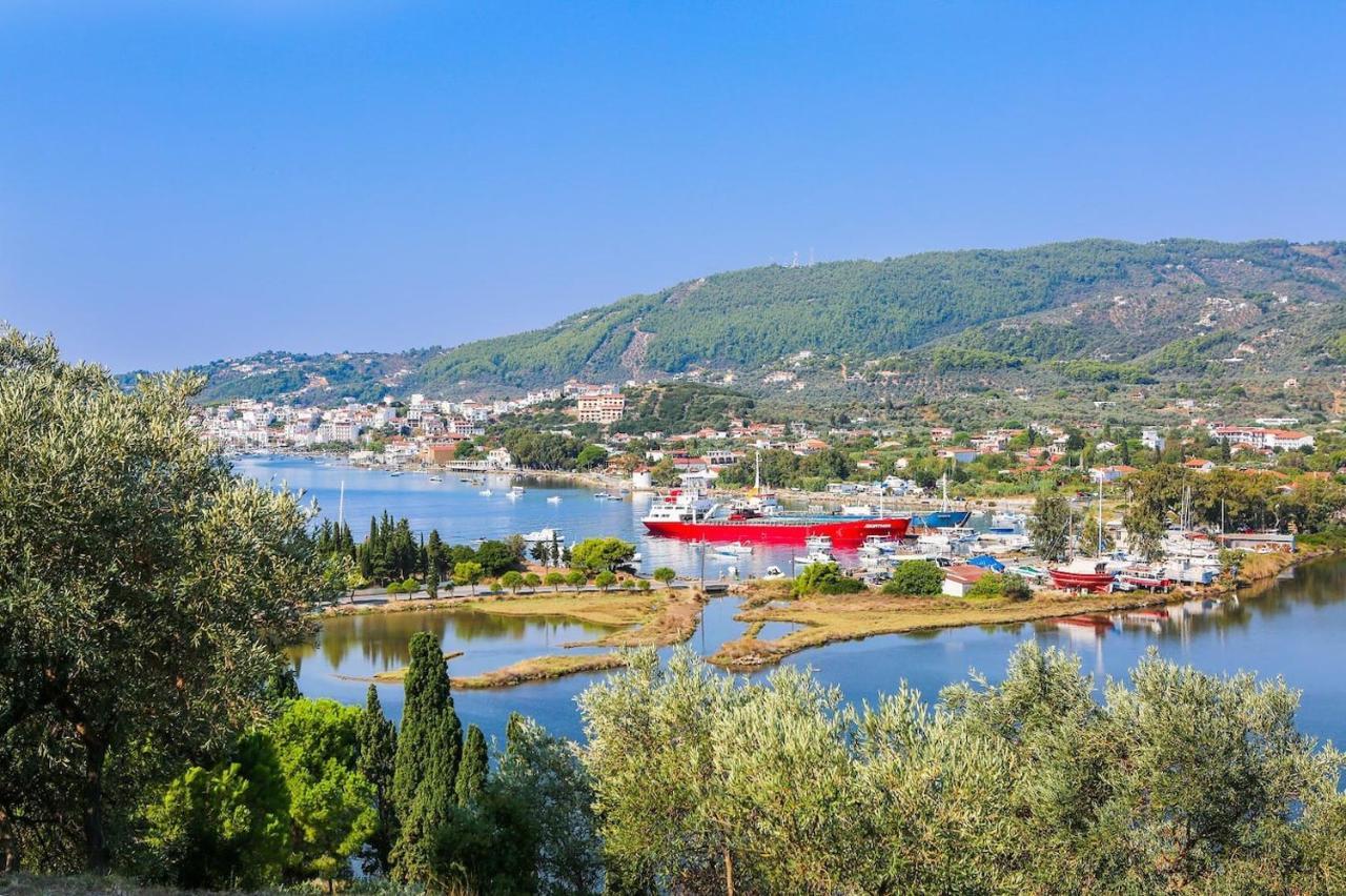 Skiathos Seaview Villa With Pool Punta Ngoại thất bức ảnh
